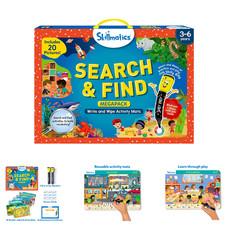 Search and Find Megapack Educational Game 10 Mats 2 Pens Easy Clean For Toddlers