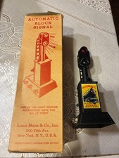 RARE ORIG. 1940-50"s MARX AUTOMATIC BLOCK SIGNAL 454 BRAND NEW IN ORIGH BOX