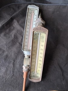 2 VINTAGE Moeller  Thermometesr 30-240F from Hawaii Sugar Mill