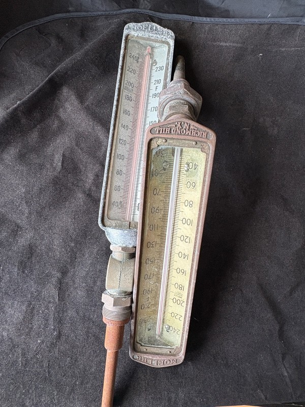 2 VINTAGE Moeller  Thermometesr 30-240F from Hawaii Sugar Mill