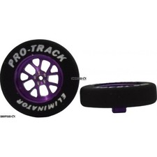 Pro Track Bulldog in Purple 1-1/16" Foam Drag Front Wheels for 1/16" axle