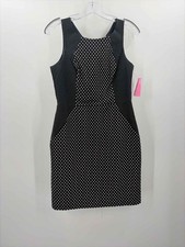 Pre-Owned Banana Republic Navy Size 4P Polka Dot Knee Length Sleeveless Dress