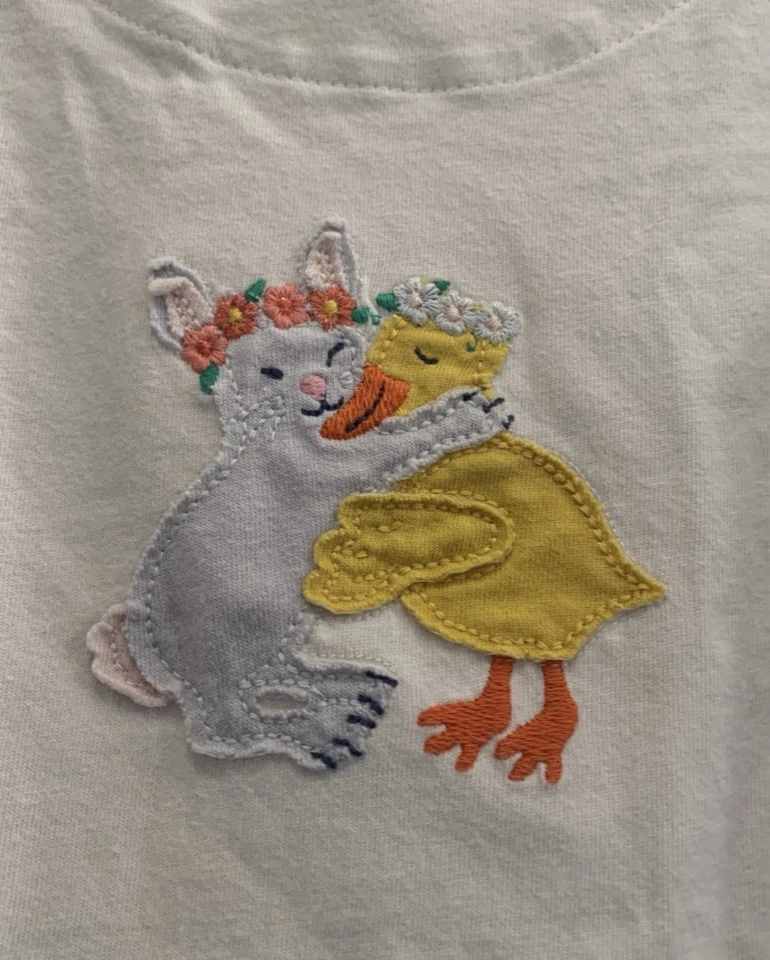 Mini Boden Bunny And Duck T-shirt Size 12-18 Months Foto 2 de 3