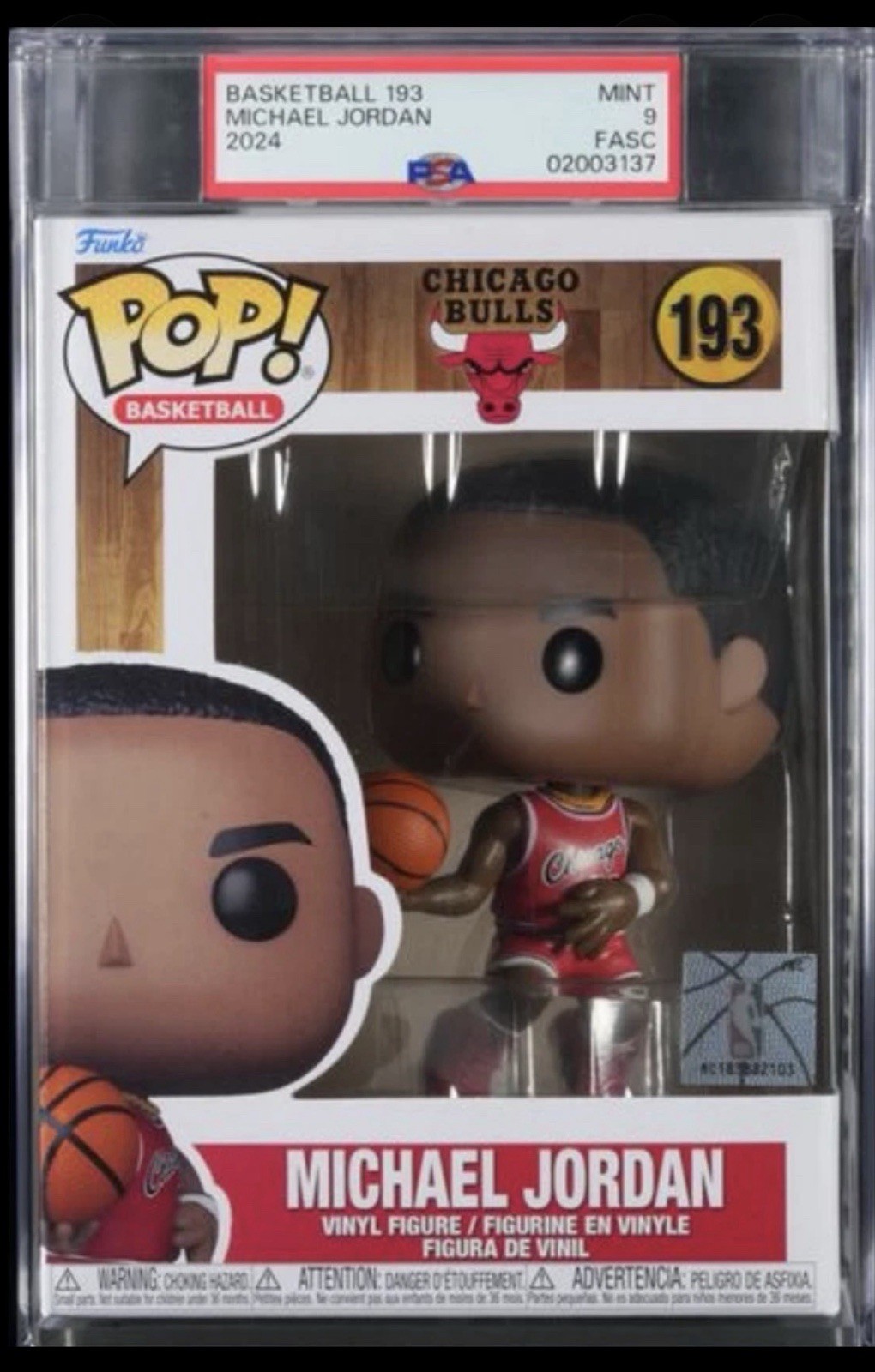 Funko Pop! PSA 9 Bundle Michael Jordan Rookie Season #193 Mechagodzilla #1564