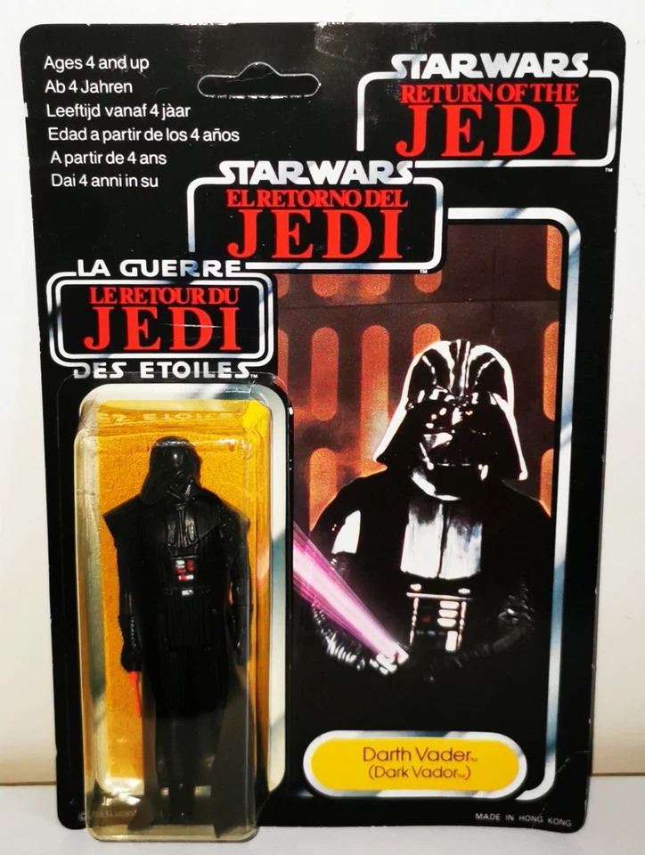 Star Wars La Guerre Des Étoiles Figurine DARK VADOR blister Trilogo Kenner 1983 - Photo 3/4
