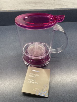 TEAVANA- Perfectea Maker 16 oz. Hot Cold Perfect Tea Pink NO Coaster
