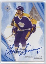 2023-24 Upper Deck Ultimate Collection Legends Auto Charlie Simmer #97 Auto 1b8