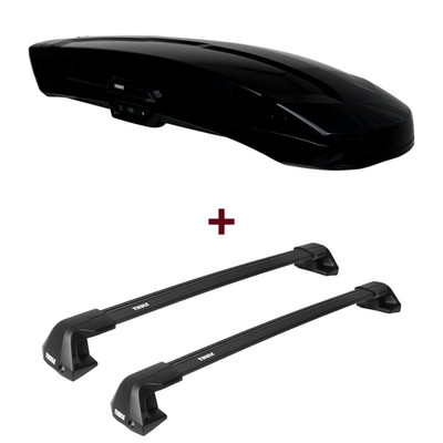 Dachbox Thule Vector L + Dachträger Thule für Seat Leon II Typ 1P1 set
