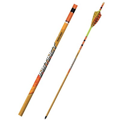 Black Eagle Instinct Micro-Diameter Traditional Crested Fletched Arrows - 6... 