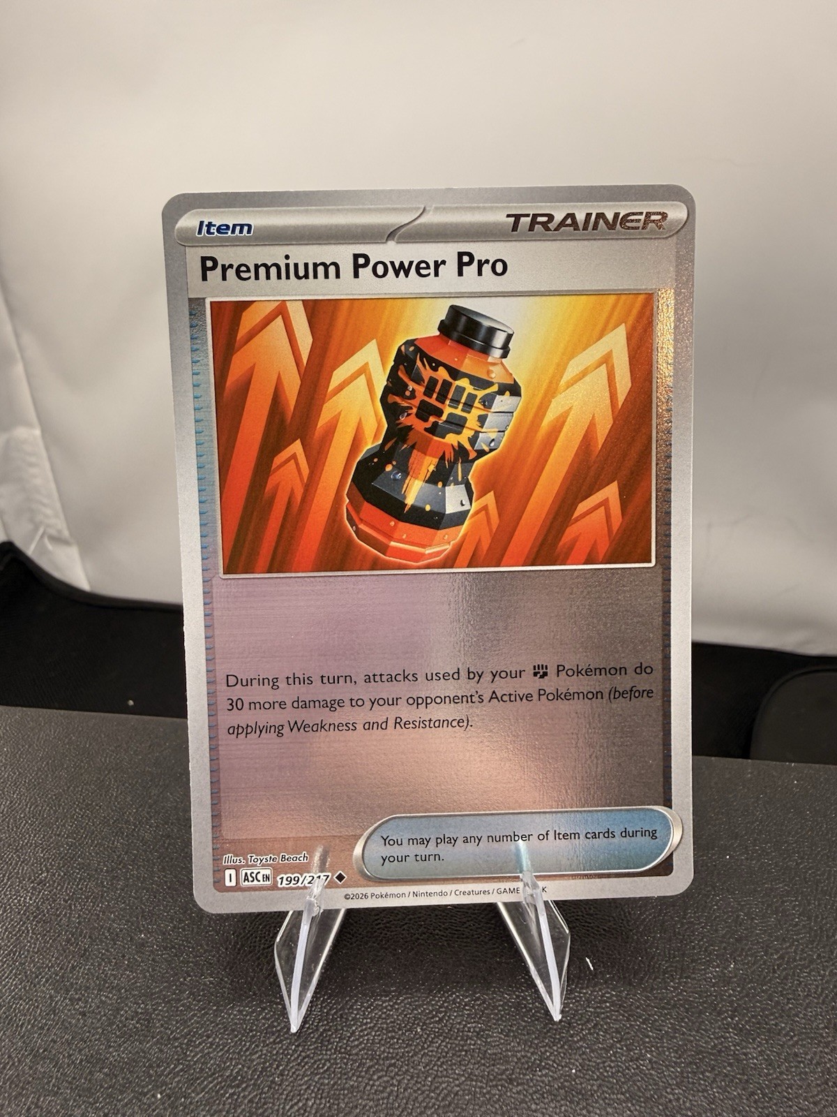 Mega Evolutions Ascended Heroes, Premium Power Pro, 199/217 Reverse HOLO, NM