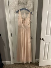 BHLDN Hitherto Size 12 Blush Pink Formal maxi Dress