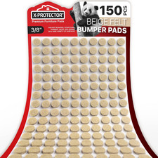Cabinet Door Bumpers 150 PCS - Small Felt Pads 3/8 - Ideal Beige Felt Bumpers
