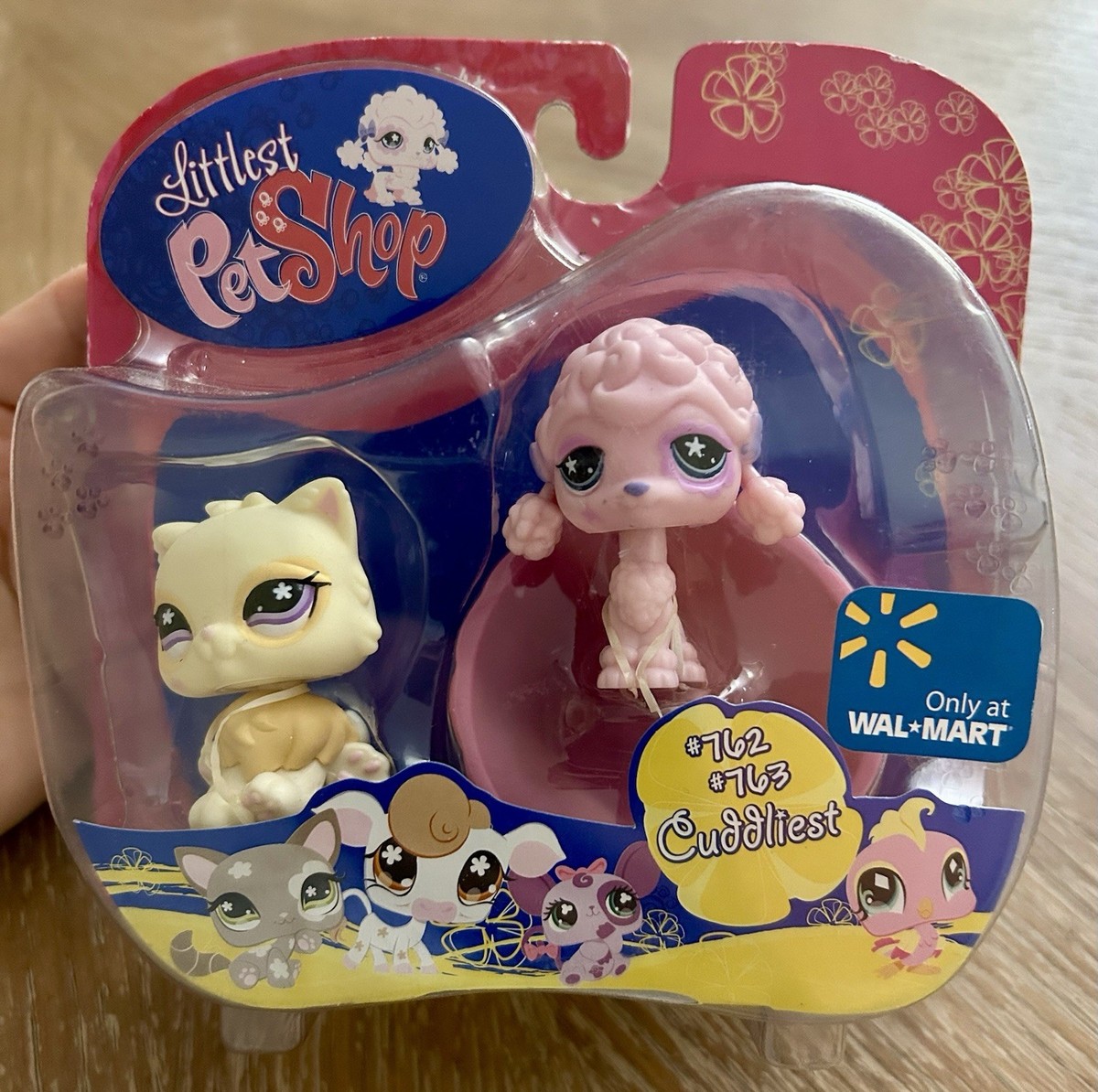 New Littlest Pet Shop LPS Cuddliest #762 #763 Persian Cat & Poodle