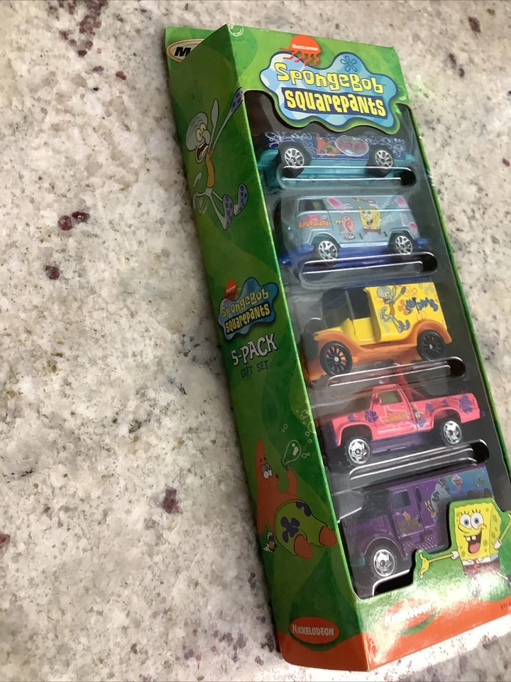 Matchbox Nickelodeon 2003 paquete de 5 con Bob Esponja Volkswagen Beetle todos los VW Foto 3 de 4