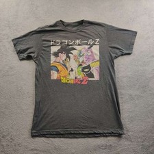 Dragonball Z Shirt Mens Large Dark Gray Short Sleeve Cartoons Anime Japanese