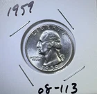 1959 25c SILVER Washington Quarter UNCIRCULATED (08-113)