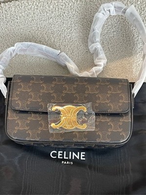 Celine Triomphe Shoulder Bag, （20×11×4 ）cm