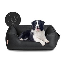 Waterproof Outdoor Dog Bed for Medium Small Dogs, Oxford Pet Bed Tough with S...