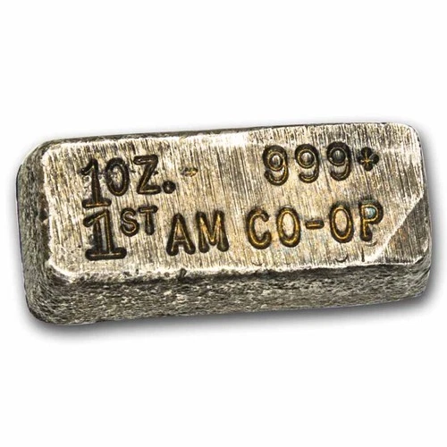 1 oz Silver Bar - 1st American Co-Op