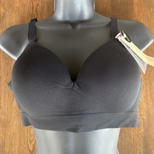 Truekind Supportive Comfort Wireless Shaping Bra Large Black - NWT