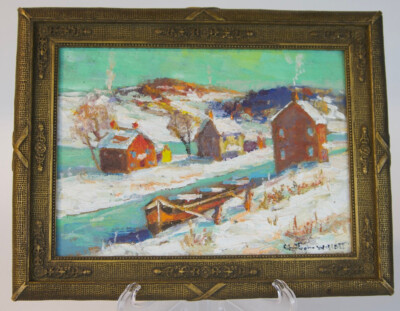 Christopher Willett Pennsylvania Impressionist Painting--Lumberville, Bucks Cty.