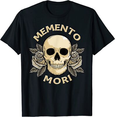 NEW LIMITED Memento Mori Stoic Mortality Stoicism Philosophy Quote T-Shirt