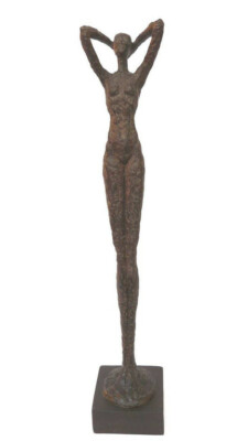 Abstrakte Figur Moderne Kunst Skulptur Statue nackte Frau Hilda Antiklook 59 cm