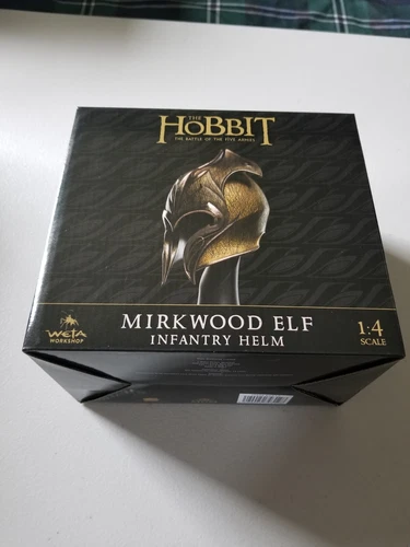WETA WORKSHOP THE HOBBIT 1/4 SCALE MINIATURE MIRKWOOD ELF INFANTRY HELM NIP