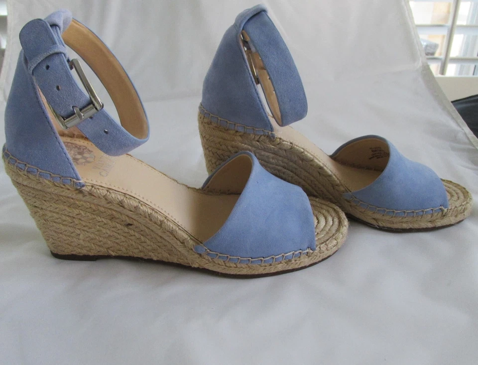 Vince Camuto Leera New  Suede Espadrille Wedges Size 8M - Изображение 3 из 4