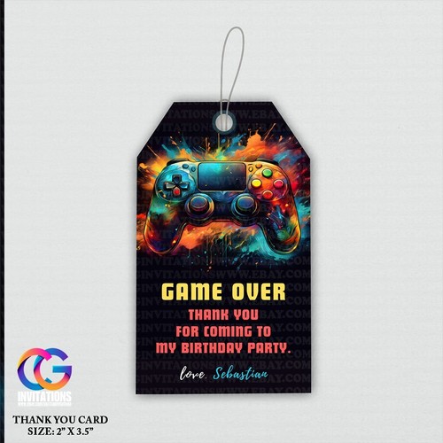 Editable Video Game Birthday Invitation, Game Level Up Game On Birthday Party - Picture 4 of 7