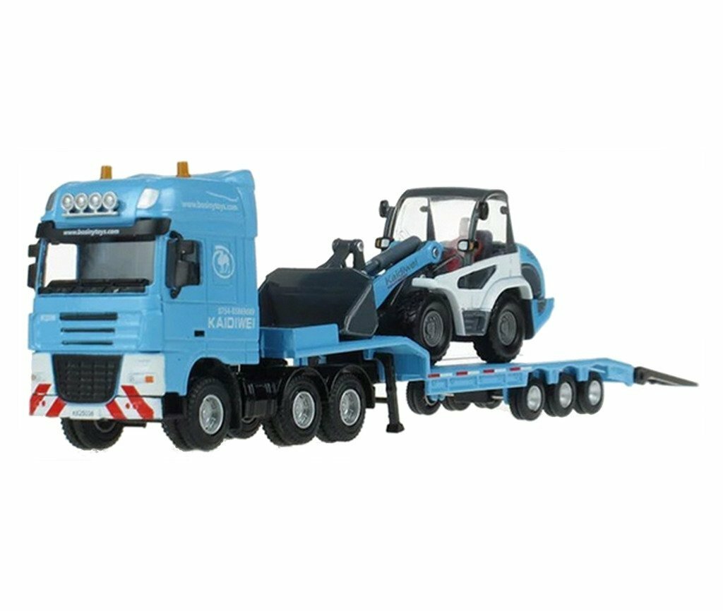blue toy excavator