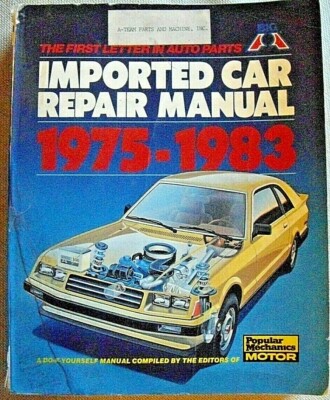 Big A Imported Car Repair Manual 1975-1983 830 pgs. VW Honda LUV Datsun Toyota..