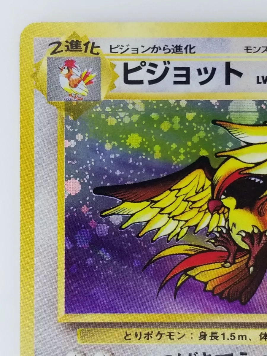 Pidgeot 018 Holo Jungle Set Pokemon Card Japanese Nintendo Rare Japan F/S　