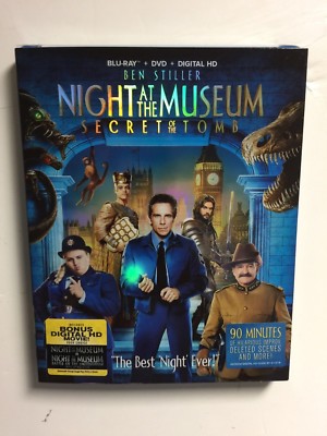 Night at the Museum: Secret of the Tomb (Blu-ray/DVD, 2015) NEW w/slipcover