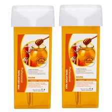 2pcs Honey Roll on wax Hair Removal Wax Cartridge,Depilatory Wax Roller