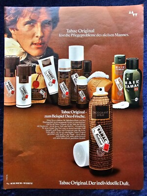 Tabac Original Pflegeserie, originale Werbung aus 1986