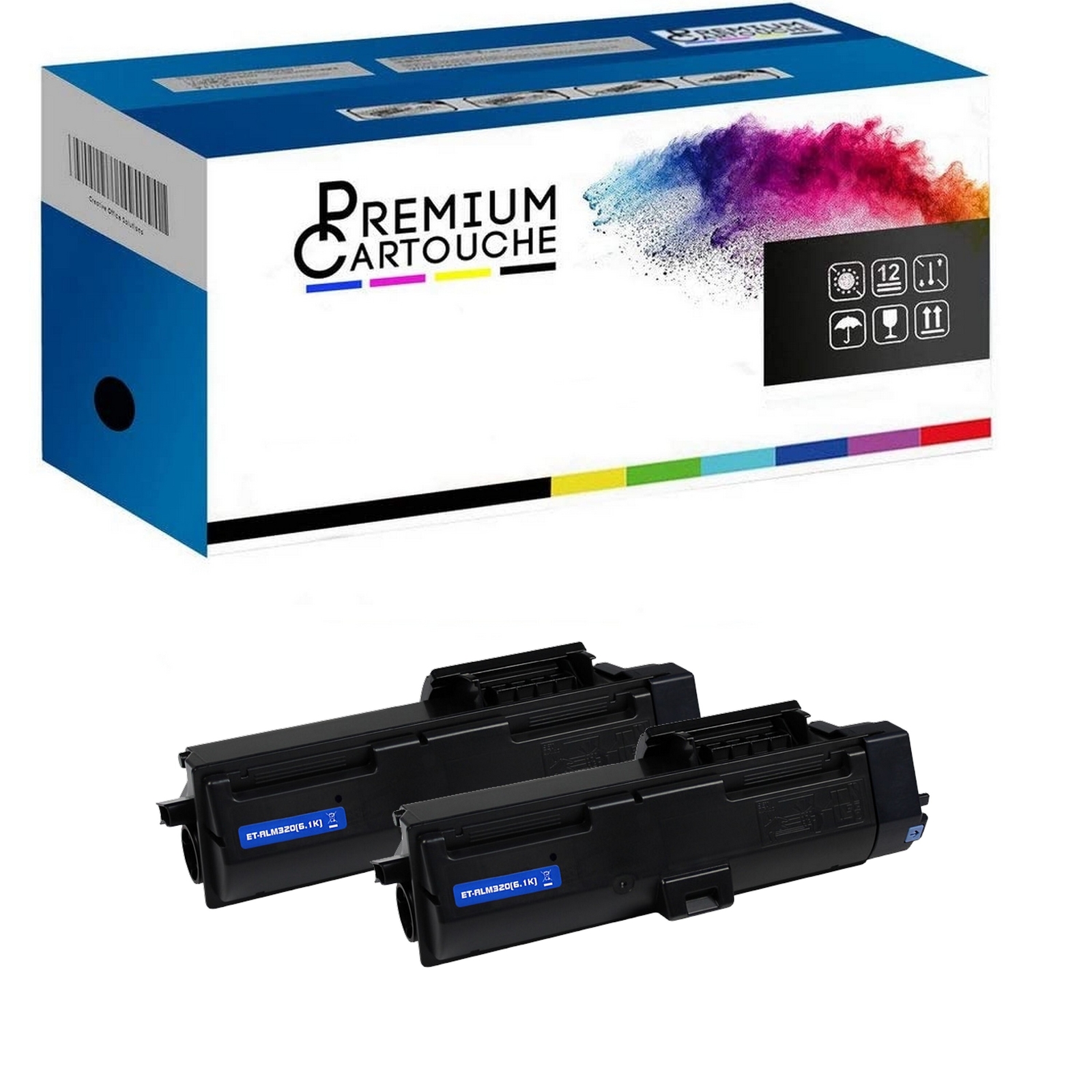 Toner Epson C13S110081 noir pack de 2 cartouches pour WorkForce AL