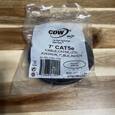 Belkin Cat 5e RJ45 Patch Cable Black A3L78107BKCDW