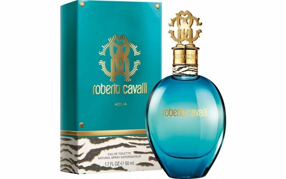 Roberto Cavalli Acqua Eau de Toilette para Mujer 1.7 OZ Spray Nuevo En Caja Foto 2 de 3