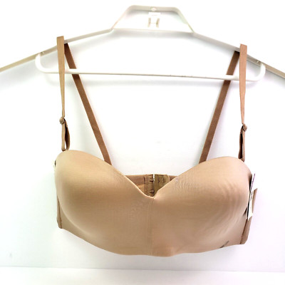 B Temptd Womens Size 36B Tan Strapless Wire Free Bra