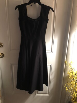 Stop Staring Black Wide Strap Midi Dress Size S | eBay
