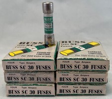 BUSS - 30 Amp Fuses SC-30 - BRAND NEW Price per Box of 4 