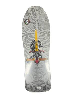 Powell Peralta Skull & Sword Deck Silver | eBay