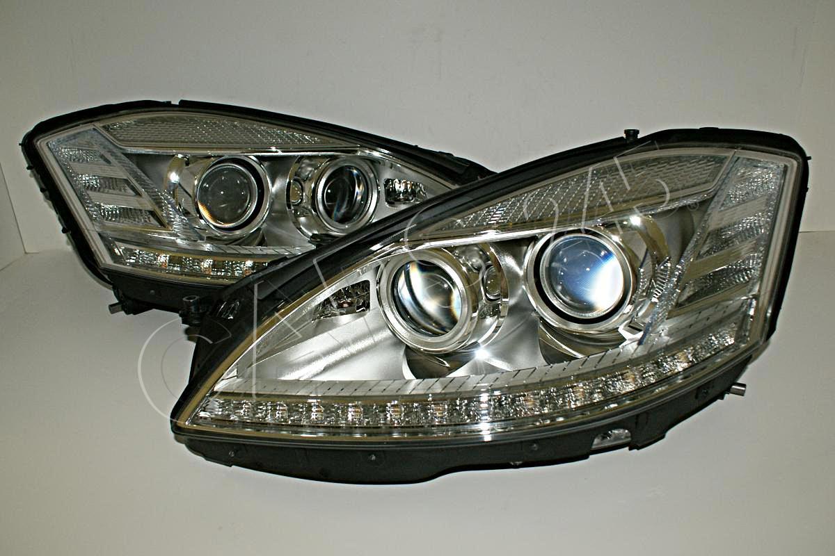 09 MERCEDES S Class W221 Bi Xenon LED DRL Infrared AFS HeadLights