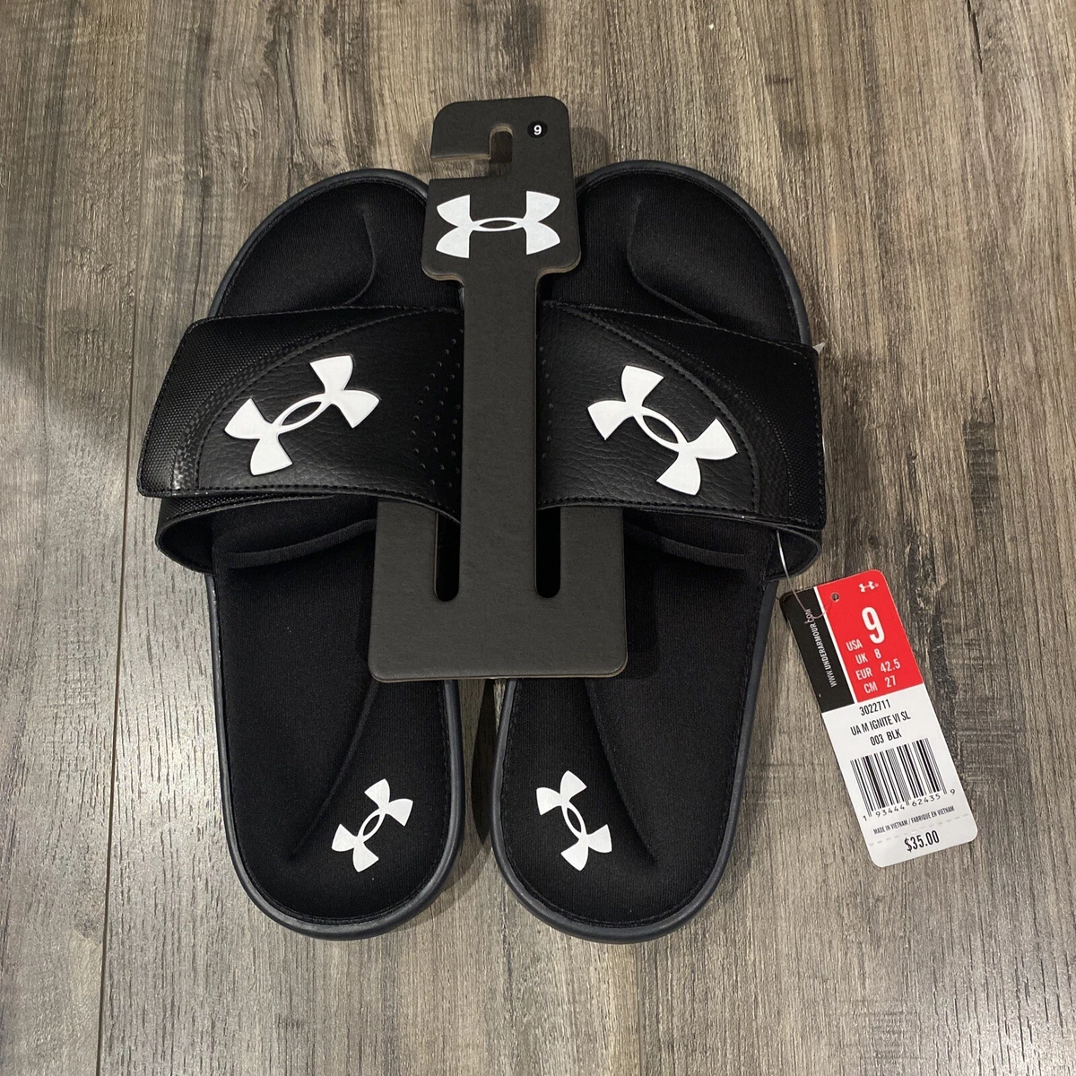 Men s Under Armour UA Ignite VI Slide Sandals Black 3022711 003