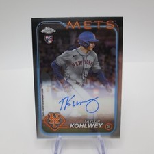 Taylor Kohlwey 2024 Topps Chrome On-Card Signed Auto Rookie RC New York Mets