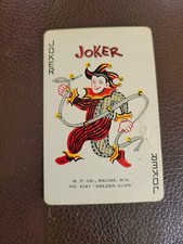 Single playing (swap) card - Joker - Made in USA - W.P. Co. Racine Wis. 8147
