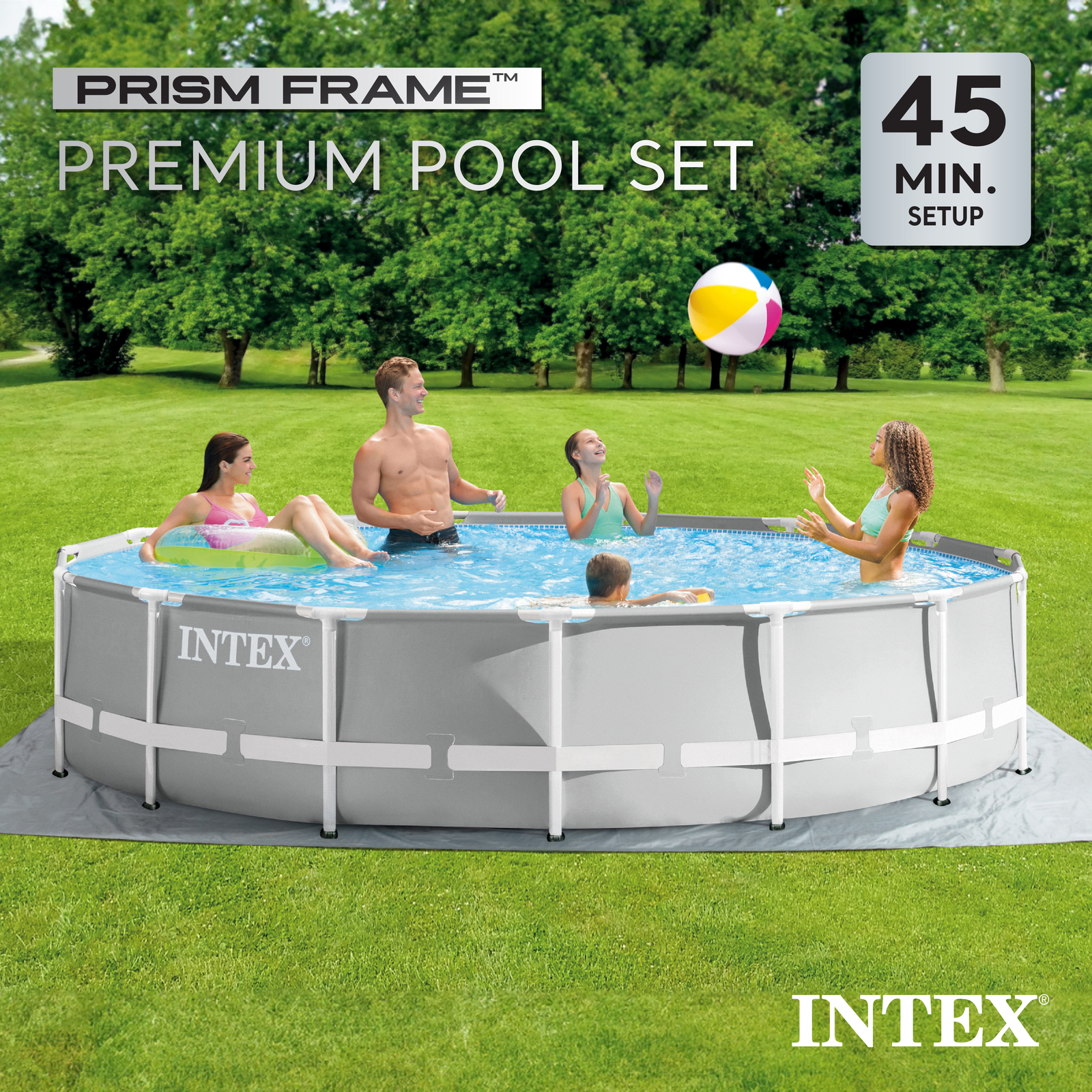 Intex 15ft x 42in Prism Frame Swimming Pool Set (26723EH) for sale 