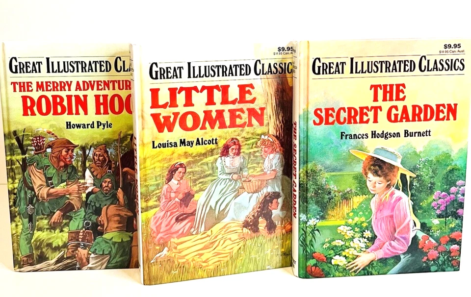 1994 Little Women Great Illustrated Classics Mix Lot of 3 Books Hardcover - Image 2 of 4