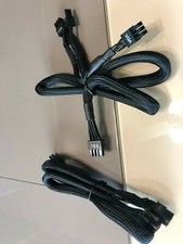 4X EVGA 8 PIN TO dual 8 6 PCIE VGA Power Cable for SuperNOVA 1300 G2 G3 G5 B3